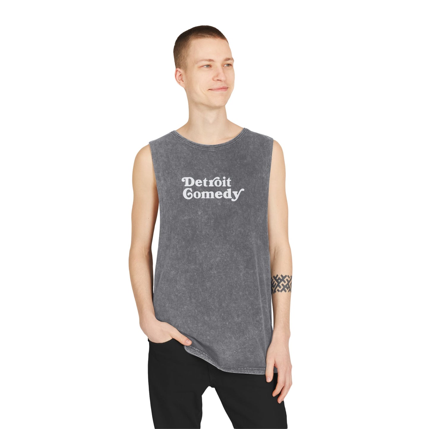 Detroit Comedy - Unisex Stonewash Tank Top