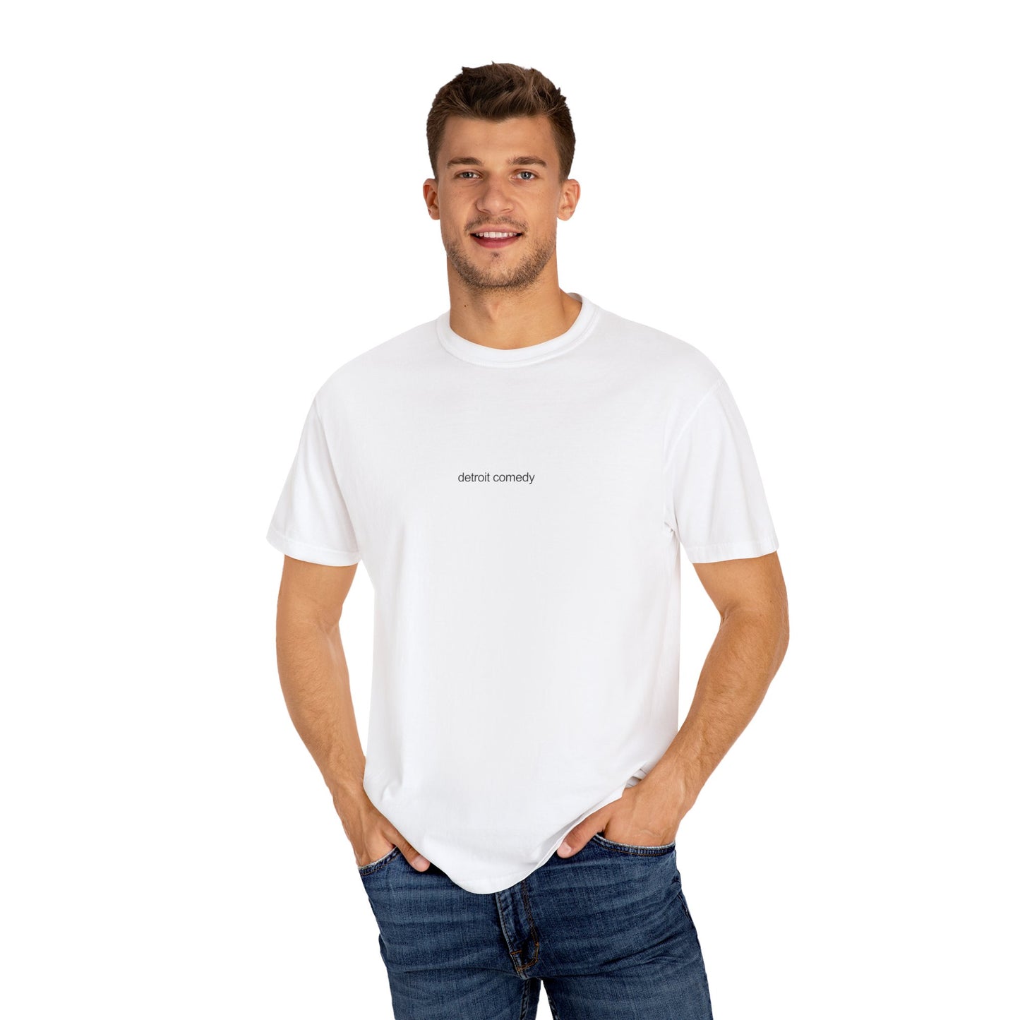Simple Detroit Comedy T-shirt - Unisex Garment-Dyed T-shirt