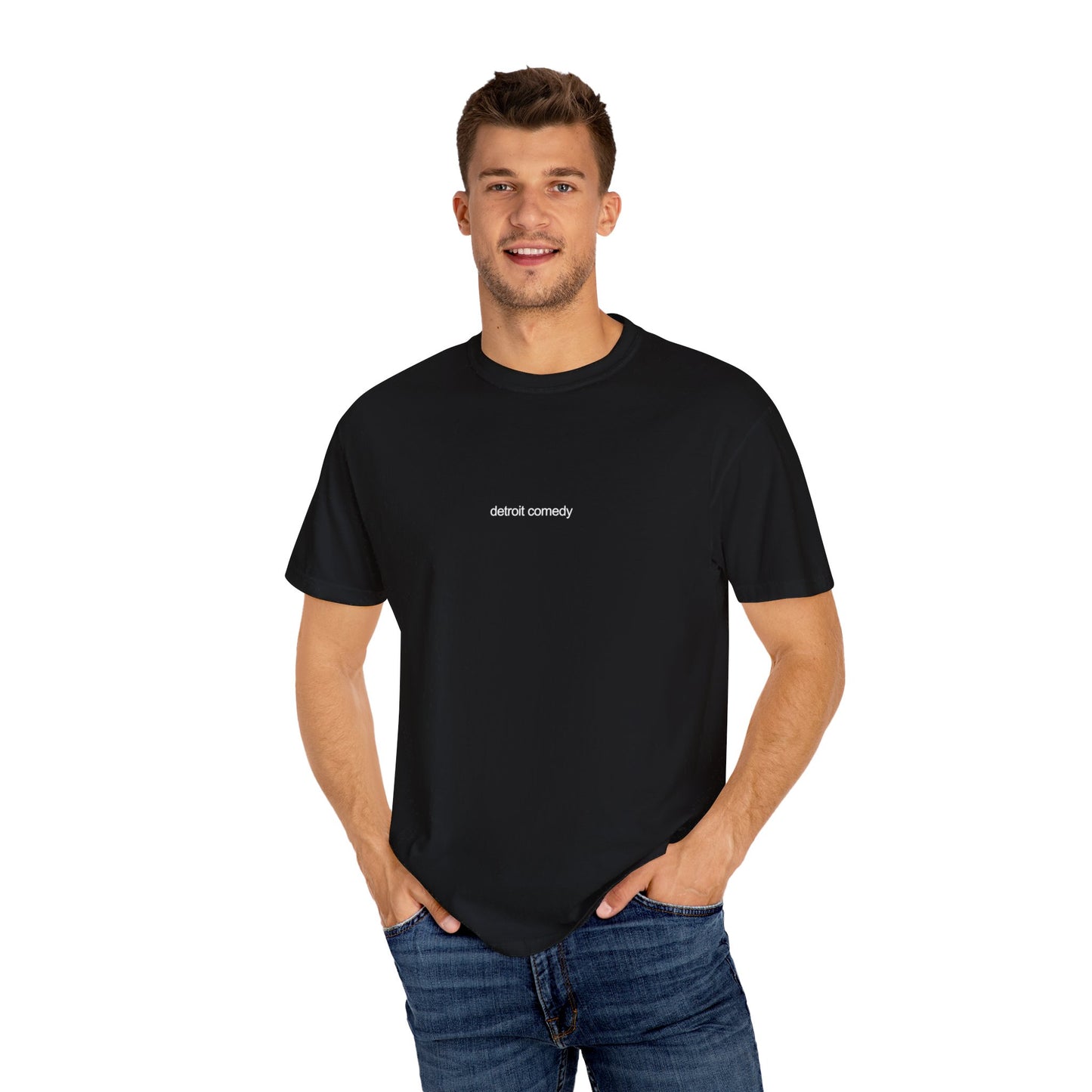 Simple Detroit Comedy T-shirt - Unisex Garment-Dyed T-shirt