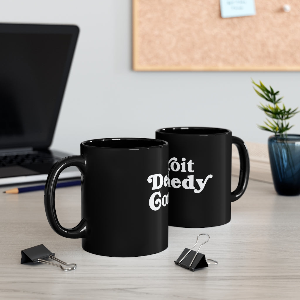 Detroit Comedy 11oz Black Coffee Mug