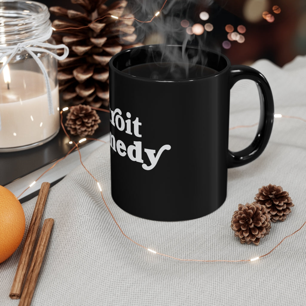 Detroit Comedy 11oz Black Coffee Mug