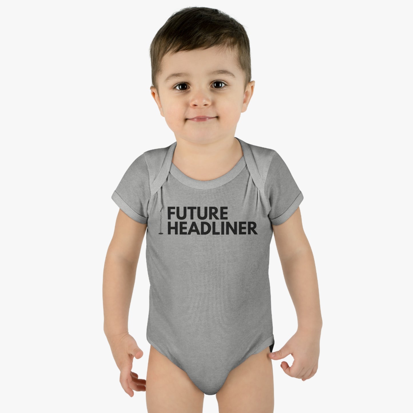 Future Stand Up Comedy Headliner Onesie - Infant Baby Rib Bodysuit