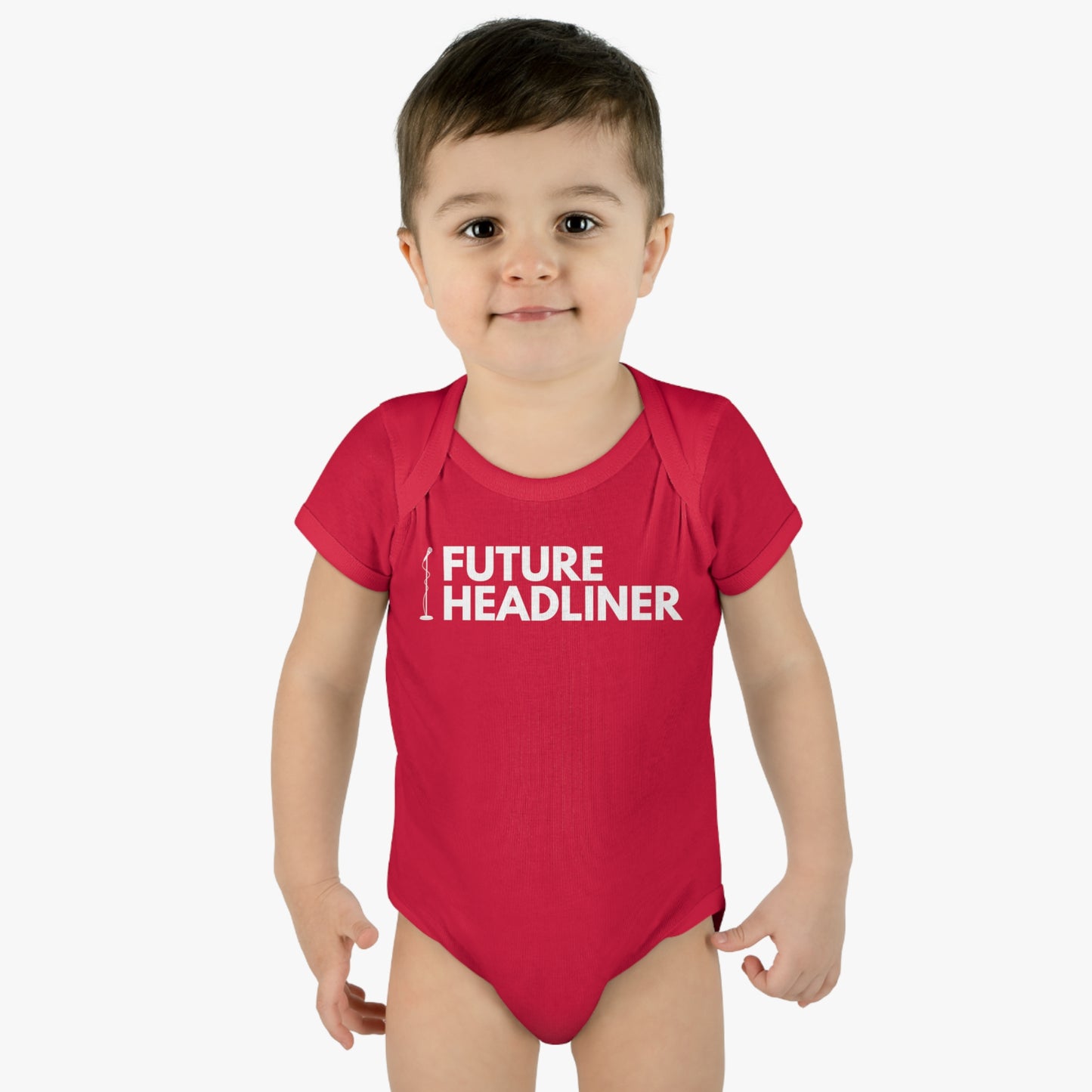 Future Stand Up Comedy Headliner Onesie - Infant Baby Rib Bodysuit