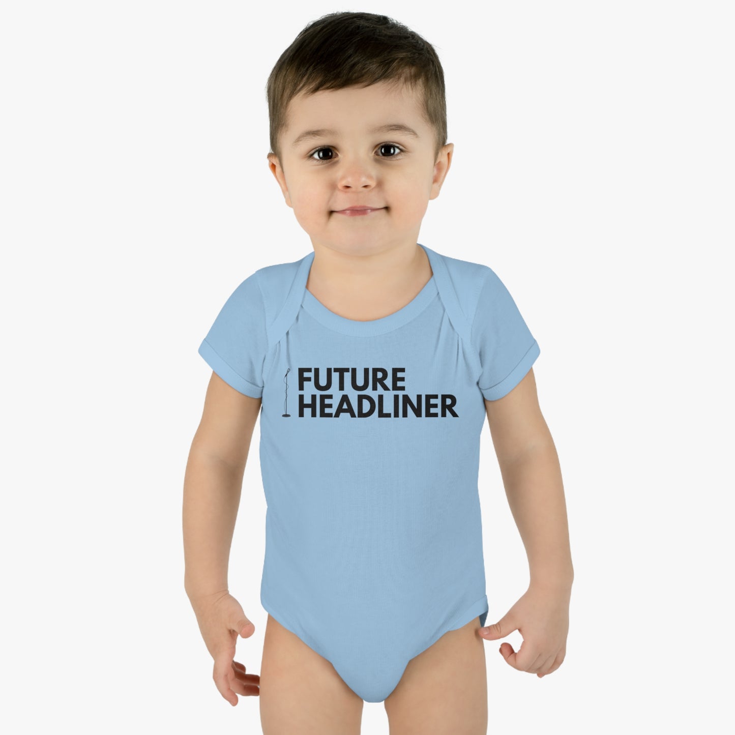 Future Stand Up Comedy Headliner Onesie - Infant Baby Rib Bodysuit