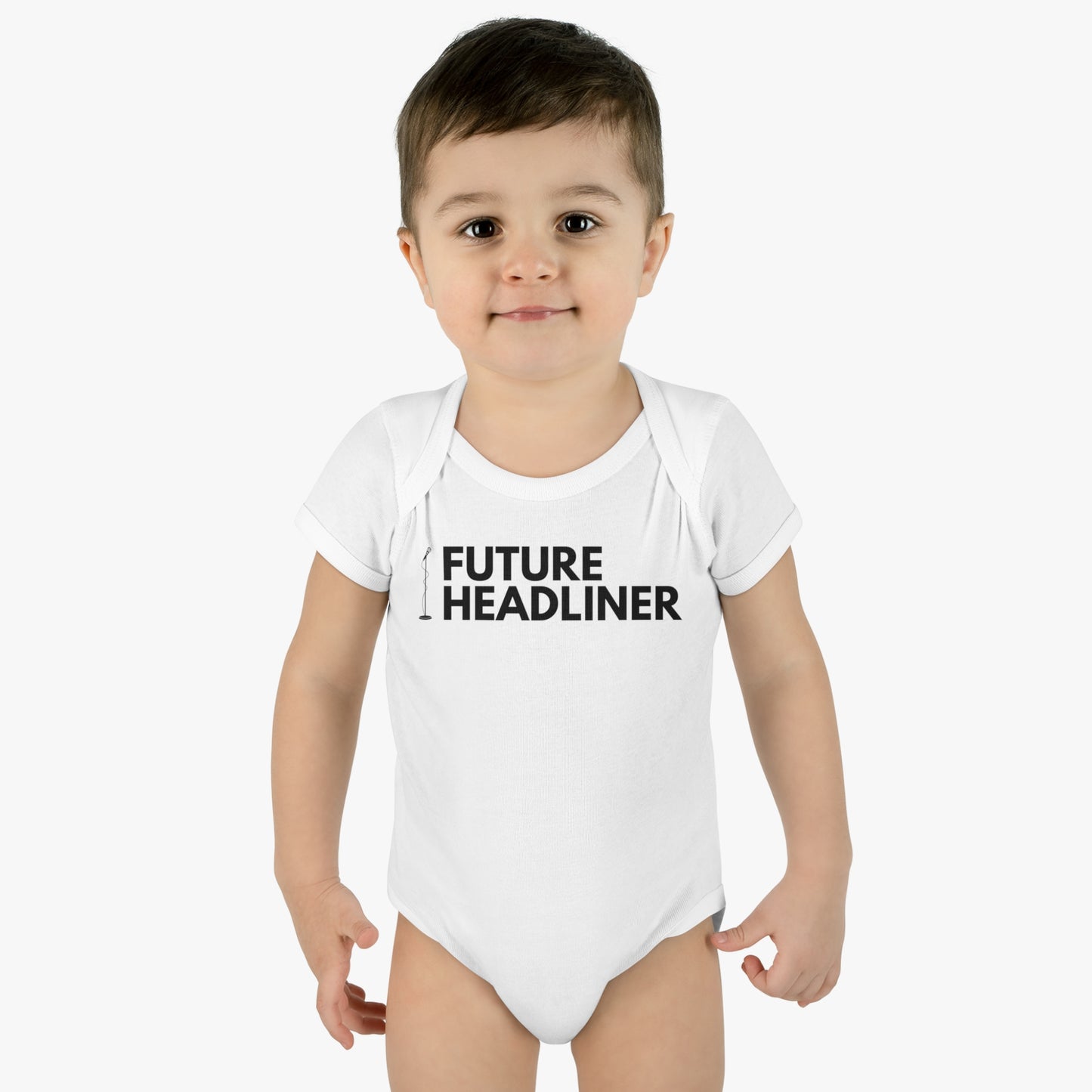 Future Stand Up Comedy Headliner Onesie - Infant Baby Rib Bodysuit