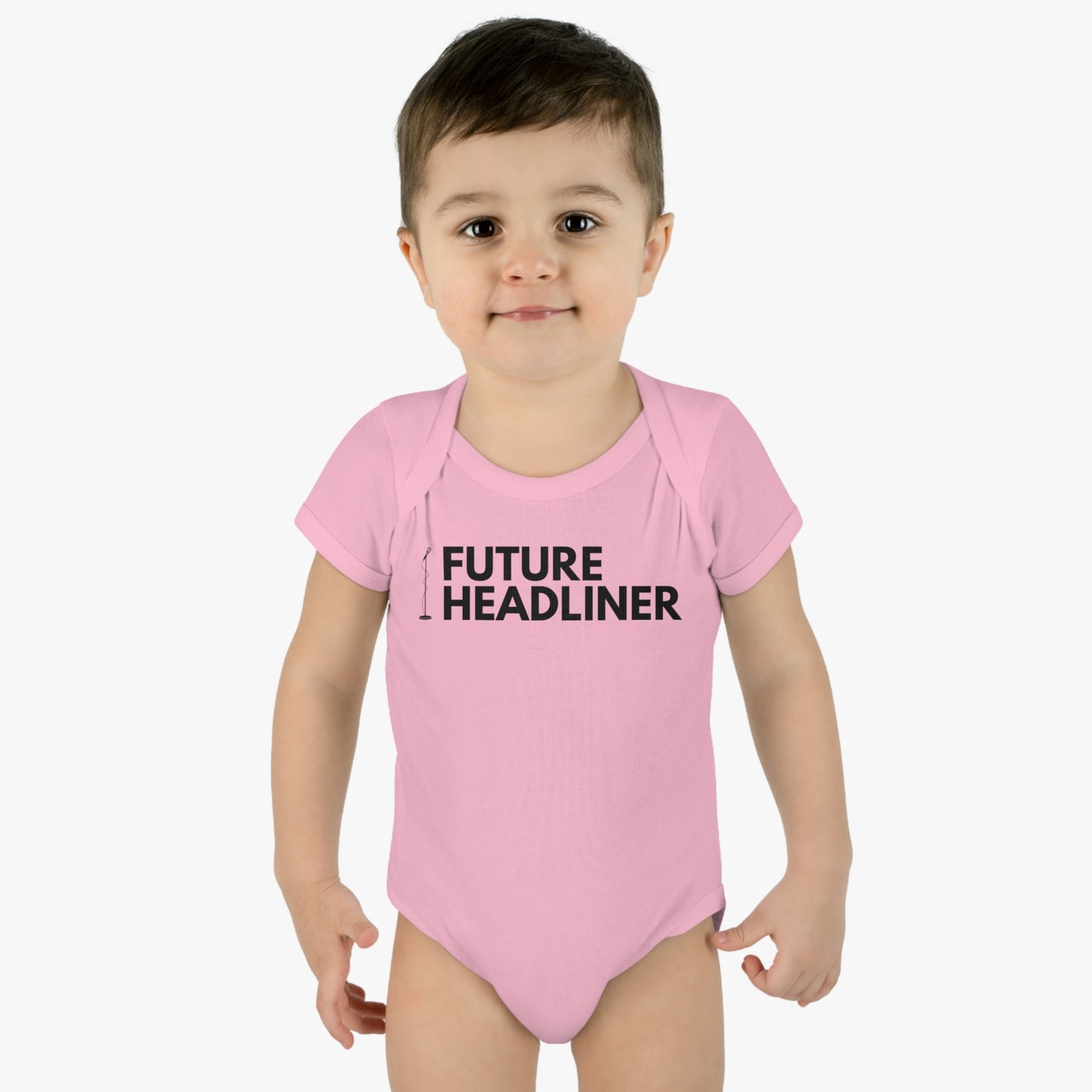 Future Stand Up Comedy Headliner Onesie - Infant Baby Rib Bodysuit